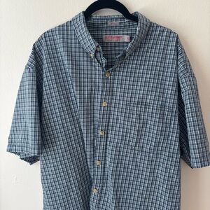 Men's Blue Checkered Shirt